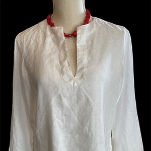 Lauren Ralph Lauren‎ white linen tunic size small